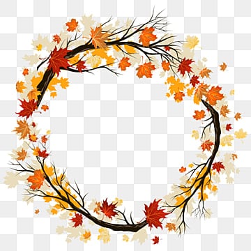 rule autumn leaves frame vector and png wreath clipart frame autumn png, Wreath Clipart, Frame autumn leaves border clipart vector