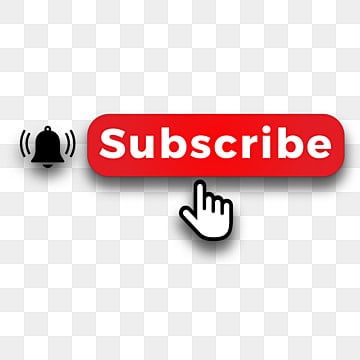 subscribe png button red with bell black design PNG