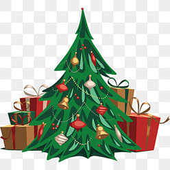 cute christmas tree element christmas festival western png, Christmas, Festival cute christmas elements vector hd png images