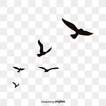 black birds and animals flying element silhouette animal png, Element, Silhouette black birds flying silhouette png transparent
