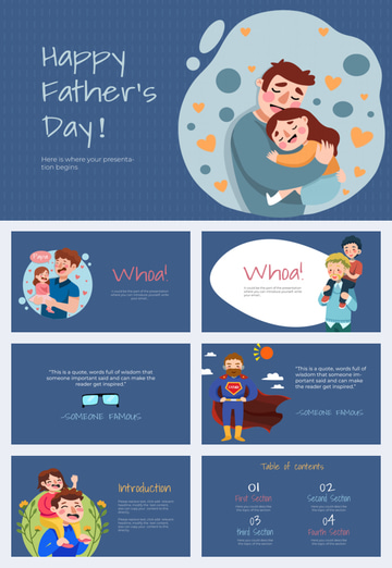 father s day marketing presentation Google Slide and PowerPoint Background