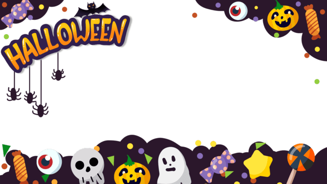 halloween cartoon spooky candy spider border halloween cartoon pumpkin png, Halloween, Cartoon spooky halloween png image