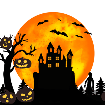 halloween moon horror castle halloween moon castle png, Halloween, Moon horror castle hd transparent