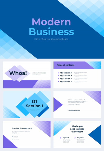 modern business company profile Google Slide and PowerPoint Background